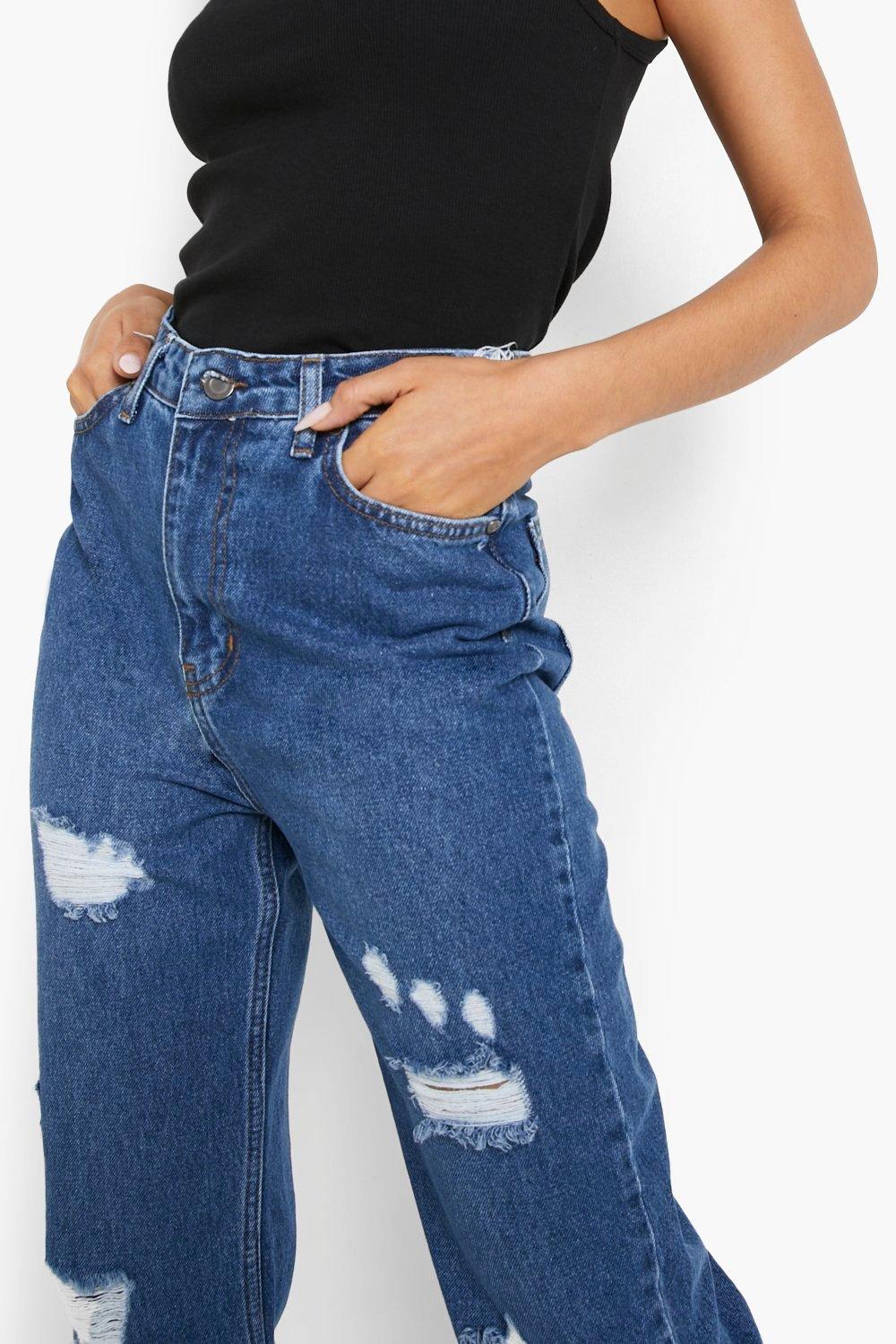 Jean boyfriend femme clearance dechire